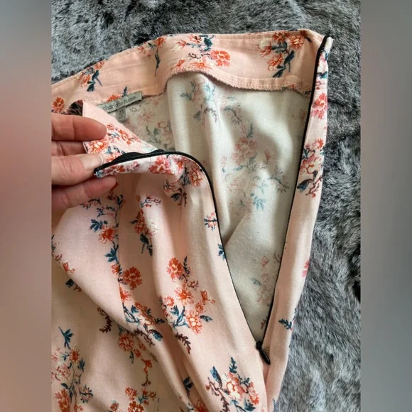 Charlotte Russe Pink Burgundy Floral Maxi Skirt Rayon Boho XL Extra Large GUC - Picture 13 of 15